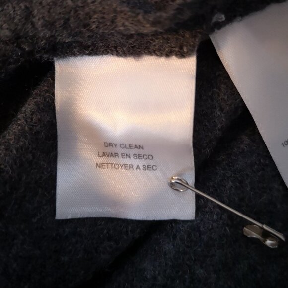 Jones New York Signature Woman Ladies Size 1X Dark Grey Wool Full Zip Cardigan - Picture 7 of 11